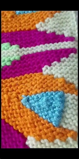 Colorful woolen design☺ #woolen #crochet