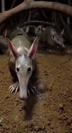 Aardvark POV Goes Deep Underground | BurrowScopeTV #aardvark #animalpov #wildlife
