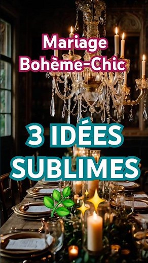 Mariage Bohème-Chic ✨ 3 Idées Magiques pour une Table Parfaite ! #mariage2025 #decoration #boheme
