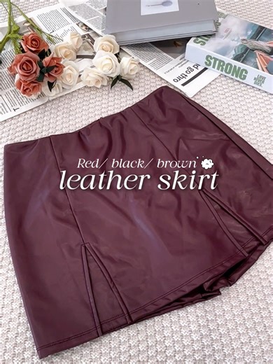 The leather skirt that upgrades every basic outfit.#trendyqueen #foryou #fashion #summeroutfit