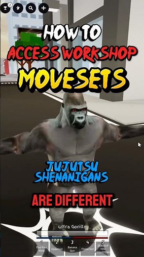 How To Access WORKSHOP CUSTOM MOVESETS ( JJS ) #jjs #jujutsushenanigans #roblox