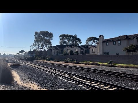 Coaster 627-21 cruises through Tamarack Avenue on December 21,2022. Awesome F59PHI K5LA Doppler