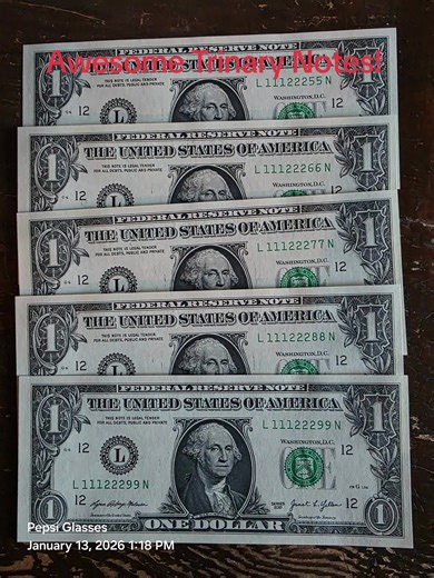 Some fancy Trinary Notes. #Money #UnitedStates #Trinary #Numismatics #CoinFamily