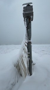 It’s like living on a different planet. This is the view from Webster Park, now entirely encased in ice as bitterly cold air settles in for the long haul. There’s another foot of snow (at least) on the way over the next 48 hours, followed by more arctic air. Winter 2026 is showing out. | Meteorologist Eric Snitil