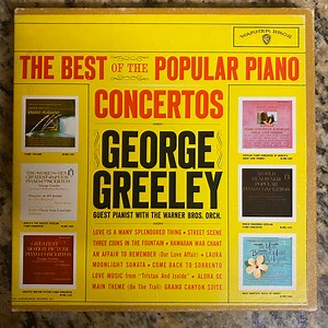 George Greeley With The Warner Bros. Studio Orchestra - The Best Of The Popular Piano Concertos