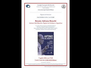 INCONTRO CON L'AUTORE: Renata A. Bruschi, "Antonio Dal Masetto"