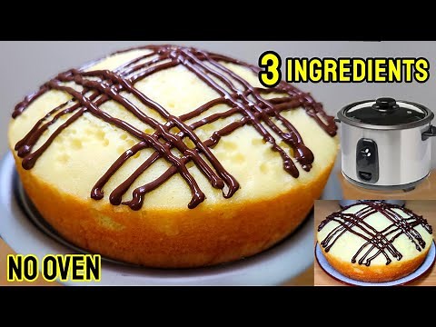 This Rice Cooker Cake Rocks!!! Only 3 Ingredients | No Oven, Soft and Fluffy
