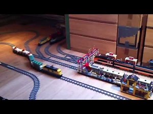 Lego City Trains Maersk 3677 Emerald 7938 Santa Fe 7939 7897 and Horizon Express