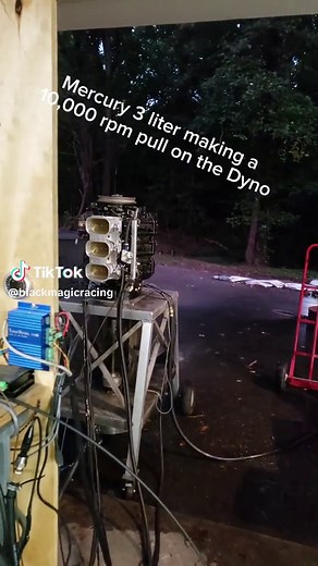 Mercury 3.0L MAD EFI Intake Dyno Pull at 10,000 RPM