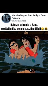 Não, o Robin estava brincando de Banheira do Gugu com a moça kkkkk Batman: A Série Animada - T2 EP10 - "Bane" #Azrael | Mansão Wayne Para Amigos Com Preparo