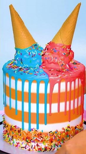 Satisfying Ice-Cream Cone Cake Recipe by Chocolate