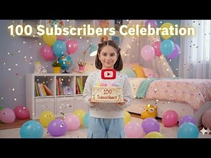 100 Subscribers Celebration 🎊 Finally 100 Subs! 🎉 | Big YouTube Cake Celebration 🎂