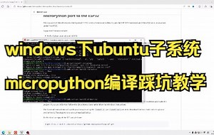 win的ubuntu子系统如何编译micropython