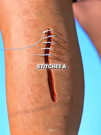 How Stitches Work 😯 #zackdfilms #DidYouKnow #animation #educational #unitedstates