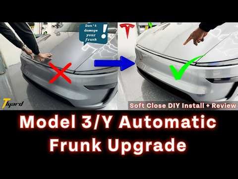 Must-Have Tesla Model Y Upgrade! DIY Frunk Soft Closer Install