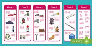 Phonics Phase 5 Graphemes Bookmarks