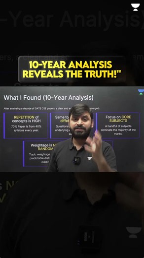 10-Year GATE Analysis Reveals the Truth! | What Actually Matters in GATE CSE?