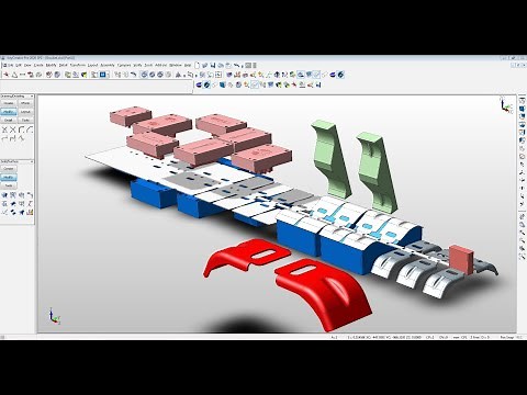 PROGRESSIVE DIE DESIGN 2: KeyCreator Tutorial - (Tool Engaged)