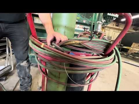 Precision flame straightening 4” shafting.