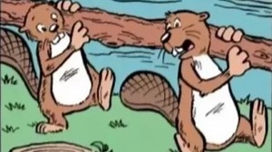 Can you spot five differences in these beaver cartoons in 15 seconds?