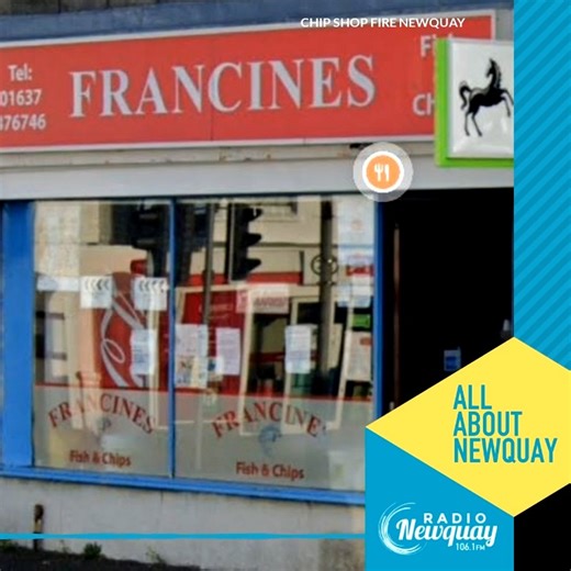 A fish and chip shop in Newquay has temporarily closed after a fire. Francines on Chester Road say they will be closed until further notice due to a fire on their frying range. A statement online says all the staff and customers are OK and they apologise for the inconvenience. The business is asking any customers who were at the shop during the fire, to keep hold of their receipts for reimbursement and people who were unable to collect web orders must maintain the conformation email to receive a