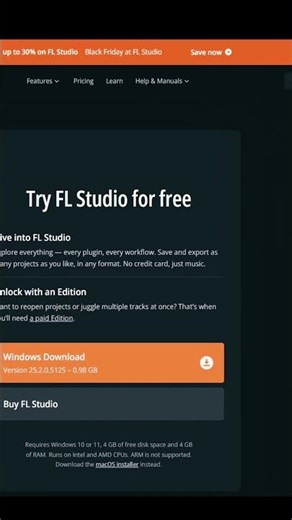 FL Studio Free Download (Official) #flstudio #musicproducer #musicproduction #shorts