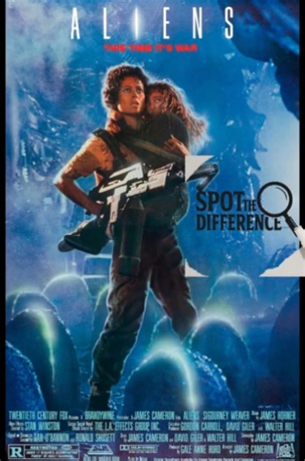 Spot the Difference: ALIENS Power Loader Edition #aiforthe1900s #movie #aliens