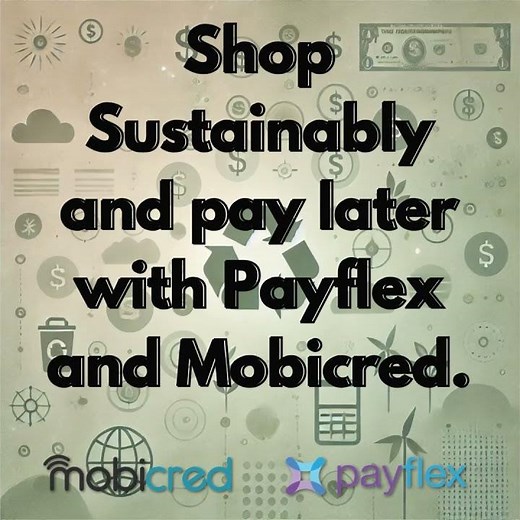Payflex or Mobicred payment options at Sustainable