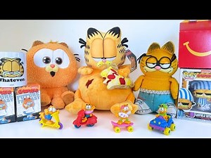 The Garfield Movie Toys Unboxing Review | Burping Garfield Eating Pizza