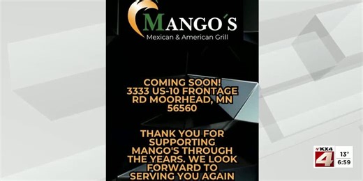Mangos plans to reopen restaurant in Moorhead