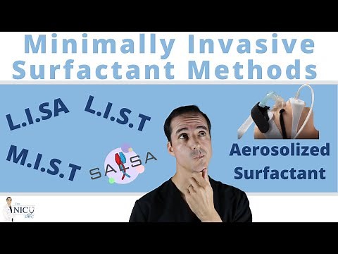 Minimally Invasive Surfactant Therapy. Learn LISA, LIST, MIST, and New SALSA and Aerosolized Methods