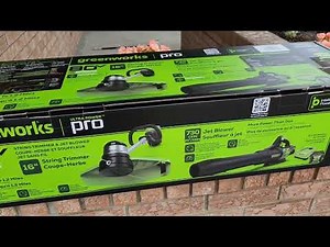 Greenworks 80v Trimmer Blower Combo - UNBOXING - ASSEMBLY - REVIEW
