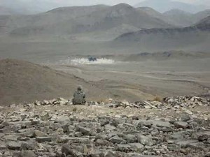 M777A2 Howitzer Call For Fire In Afghanistan