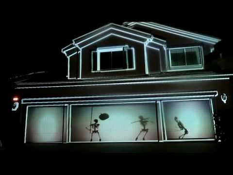 Our AtmosfearFX Halloween Digital Projections for 2016 || Projection Mapping Phantasms Bone Chillers