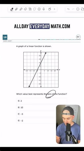 2025 Algebra 1 EOC - Problem 19
