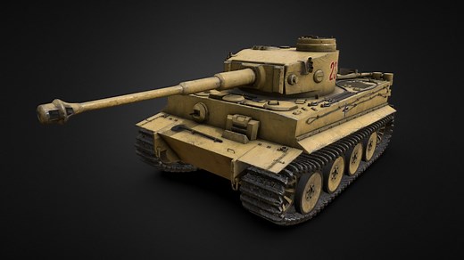 Tiger I (Panzerkampfwagen VI) - WW2 Tiger Tank - Buy Royalty Free 3D model by ronnes