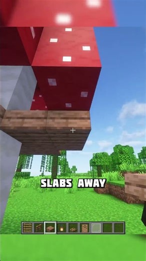 Double mushroom house in Minecraft #shorts