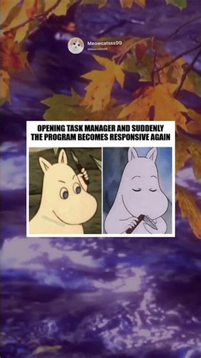 opening task manager and suddenly the program becomes responsive again