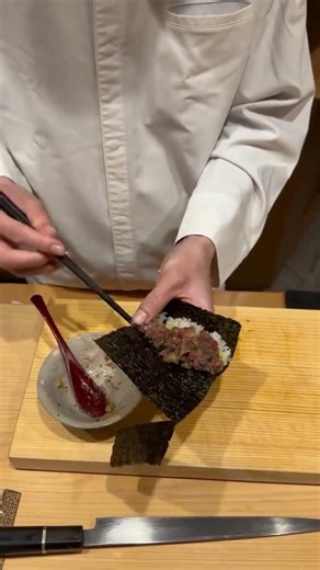 塩釜・旋網149.6kg本鮪の大トロ・赤身・とろたく巻き3連発が激旨すぎる！ #sushi #寿司