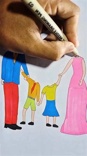 Adorable Family Art Featuring Zombies and Cacti