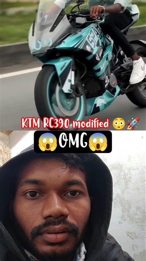 😱OMG😱 KTM RC390 modified 😳🚀#shorts #viral #ktmrc390