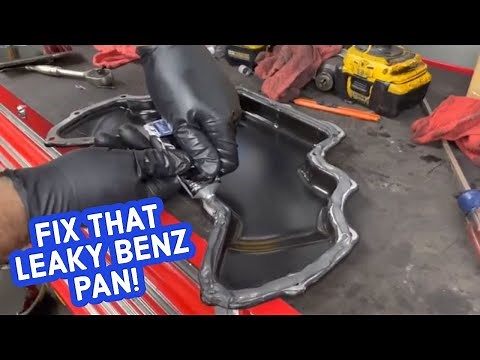 How To Fix Oil Pan Gasket Leak 2002-2009 Mercedes Benz W211E-Class