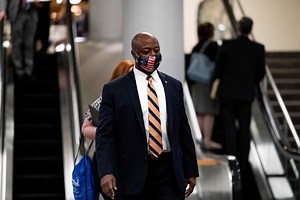 61K views · 1.5K reactions | Sen. Tim Scott of South Carolina, delivering the Republican response to President Biden’s speech on Wednesday, said Biden’s administration had pulled Congress further apart. https://nyti.ms/3xyaMCF | The New York Times | Facebook