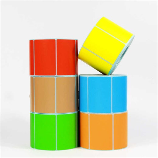 Factory Wholesale Direct Thermal Label Paper 60X40mm Color Waterproof Adhesive Clearly Printed for Promotion Grocery Custom