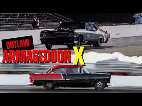 OG Murder Nova and The 55 at Outlaw Armageddon 10! Small Tire No Prep Superbowl!