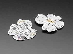 Kitty's Flowers - Bluetooth Wearable Brooches - Art by Physicist