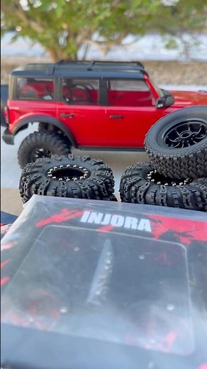 EPIC! Injora Beadlock Wheels and Tires Upgrade for the TRX4M Bronco RC Crawler #traxxas #trx4m