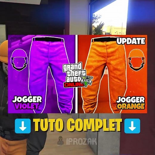 😱 HOW TO GET ORANGE JOGGERS & PURPLE JOGGERS IN GTA ONLINE #gtaonline