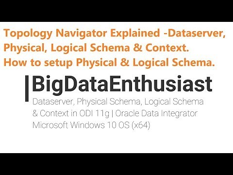 Configure Dataserver, Physical Schema, Logical Schema & Context | ODI 11g