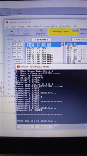 Internet Cafe & assembly language